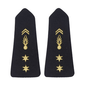 Shoulder Boards Embroidered Epaulettes Personalized Rank Badges with Gold <b>Silver</b> Braid Detail for Professional Parade Dress - Product Image 4