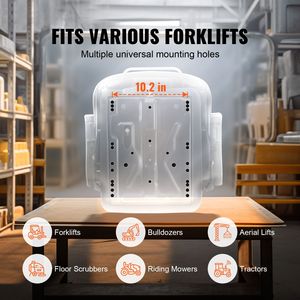 Sedile Universale per Trattore da 3 L con Sospensione, Sedile Pieghevole per Carrello Elevatore, Angolo Regolabile, Microinterruttore, Cintura di Sicurezza, Braccioli, Ricambi Universali - Product Image 2
