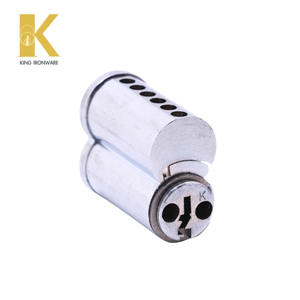 Cilindro de cerradura de puerta con logotipo personalizado disponible, latón cromado satinado, 6 pines, ranura en K, SFIC, para seguridad de puertas - Product Image 6