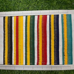 Dentelle dorée de haute qualité, idéale pour les bordures de sari, les lehenga, la confection de robes et la décoration de chaussures. - Product Image 2