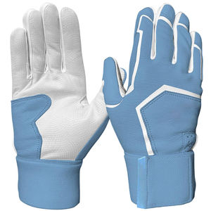 Elegant <b>Fabric</b> Breathable <b>Batting</b> Gloves Comfy Athletic Activewear Genuine Leather Finger Protection <b>Batting</b> Gloves - Product Image 3