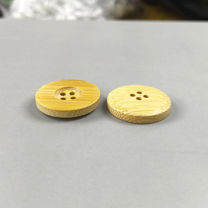 Venta Directa de Fábrica, Botones Redondos de Bambú Real de 15mm y 20mm con 4 Agujeros para Abrigos y Suéteres - Product Image 2