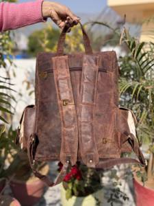 Nouveauté 2026 : Sac à dos en cuir de vachette véritable, élégant, unisexe, sac d'école, sac de créateur unique - Product Image 3