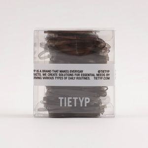 Élastiques à cheveux TIETYP, bandeaux en caoutchouc élastique, couleur unie, minimaliste, moderne, usage quotidien, pour femmes, emballage en carton, fabriqué en Corée - Product Image 2