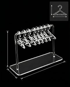 ที่แขวนต่างหูแบบแก้วดีไซน์หรูหรา รุ่น Earring Display Stand ปรับแต่งได้ สำหรับต่างหูเดี่ยว ดีไซน์ทันสมัย - Product Image 1