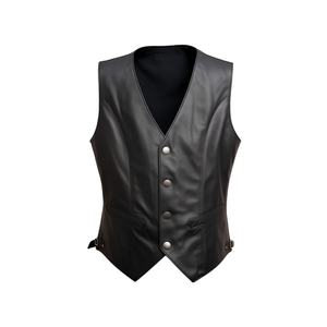 Chaleco de Motociclista de Cuero Premium para Motociclistas que Ofrece un Uso Cómodo, Calidad Resistente y un Estilo Clásico Adecuado para la Conducción Diaria - Product Image 4