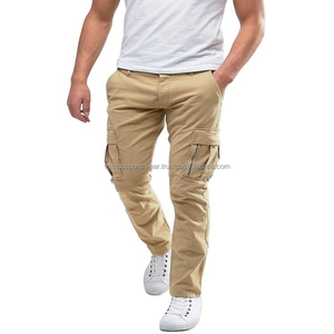 Customized Color Jogger Pants <b>for</b> <b>Men</b> Custom Logo Design Multi-Pocket Breathable Waterproof Polyester/Cotton Blend High Quality - Product Image 1