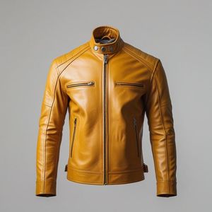 Vestes d'hiver en cuir personnalisées OEM, style letterman, brodées, pour hommes, en vente à prix de gros. - Product Image 1