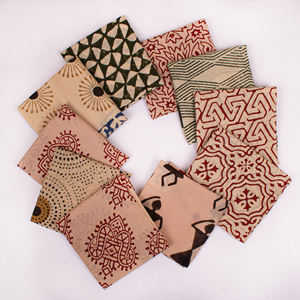 Ensemble de luxe de bandanas carrés en coton imprimé style Bagru pour la promotion en gros, le branding et les voyages, accessoires pour femmes - Product Image 3