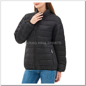 Chaqueta Acolchada Impermeable Personalizada para Mujer, Chaqueta de Invierno Acolchada de Diseño, Abrigo Acolchado de Nailon para Mujer - Product Image 3