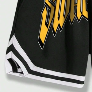ชุดเสื้อยืดผู้ชายแบบ 2 ชิ้น ผ้าถักด้านหน้า ทรงเข้ารูป สไตล์ลำลอง สำหรับฤดูร้อน คอกลม พิมพ์ลายดิจิทัล โพลีเอสเตอร์/คอตตอน น้ำหนัก 220-240 กรัม - Product Image 3