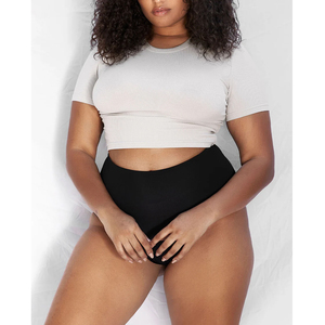 Women's <b>White</b> Ribbed Knit Crew Neck <b>Crop</b> Top Short Sleeve Slim Fit Casual <b>T</b> <b>Shirt</b> Summer Tee - Product Image 4
