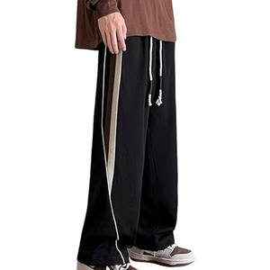 Pantalones Deportivos de Lona con Logotipo Personalizado OEM, Pantalones Deportivos Holgados y Rectos para Hombre, con Franja Reflectante, Impermeables, Ligeros y con Cintura Elástica - Product Image 2