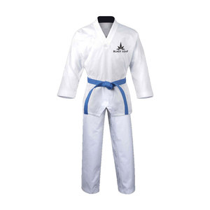 Nouvelle Arrivée Vente Directe d'Usine Uniforme de Taekwondo Conception Personnalisée Vente en Gros Prix Bas 100% Coton Haute Qualité Logo Avant - Product Image 1