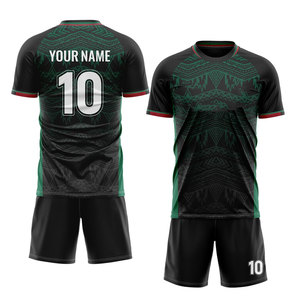 Custom Sublimated Soccer Jersey Men's Blue White <b>Shorts</b> Set Breathable 100% <b>Polyester</b> Player Name Number 10 All Seasons - Product Image 4