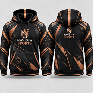 Sweat-shirt à capuche pour homme Navista Sports, impression par sublimation intégrale, design géométrique, séchage rapide, polyester, sportif, streetwear d'hiver - Product Image 3