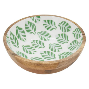 Nuevo Plato Decorativo Tipo Tazón con Estampado Esmaltado, Base de Madera, Vajilla Plana, Tazón para Ensalada o Comida, Utensilios de Cocina, Tazón para Servir Alimentos - Product Image 5