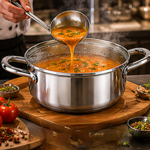 Export Quality Stainless Steel 12 Piece <b>Cookware</b> Set Scratch Resistant Premium Durable Build Design - Product Image 4