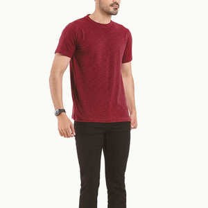 Camiseta Exclusiva para Hombre, Cuello Redondo, Manga Corta, Color Sólido, Estilo Casual, 100% Algodón, Corte Regular, Tejido Transpirable - Product Image 6