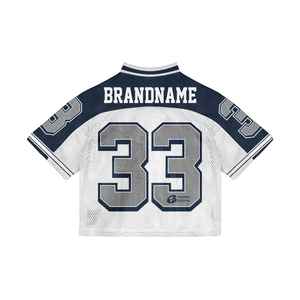 Camiseta de Fútbol Retro Corta Personalizada de Poliéster, Manga Corta, Transpirable, Corte Holgado, Estilo Boxy, Malla - Product Image 4