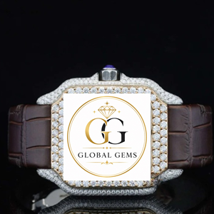 Wholesale Supply Stainless Steel Iced Out Diamond Watch Iced Out Dial for Gift and Corporate Gifting Available for Bulk Quantity - Product Image 1