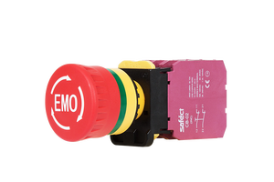 สวิตช์ปุ่มกดฉุกเฉินแบบไม่มีไฟ Safect EMO [A22B-05-O] สวิตช์ปุ่มกดฉุกเฉินแบบมีไฟ ป้องกันน้ำและฝุ่นระดับ IP67 - Product Image 2
