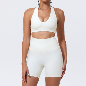 Wholesale Women's Sportswear Fitness Yoga Active Wear Women 2PCS High Waist Yoga Sets - Product Image 4