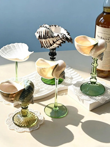 Copas de Cóctel Premium Turbo Shell Hechas a Mano, Copas de Margarita, Regalos de Navidad en Tendencia 2026 - Macy - Product Image 3