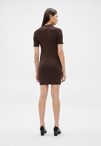 เดรสทรงเข้ารูปแขนสั้นผ้าริบเนื้อนุ่มคุณภาพสูงจากผู้ขายชั้นนำ  ทรงสลิมฟิต ยืดหยุ่นได้  รับสกรีนโลโก้ตามแบบ - Product Image 6