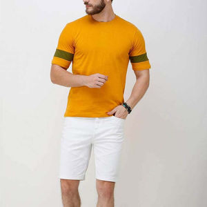 Conjuntos de Verano de Algodón 100% para Hombre, Camisetas de Cuello Redondo y Pantalones Cortos, Ropa Casual Transpirable de Alta Calidad con Logotipo Estampado - Product Image 2