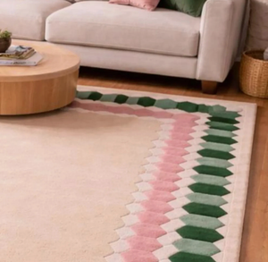 Tapis en laine tuftés faits main – Tapis modernes écologiques antidérapants, rembourrés, antibactériens, à poils bouclés, résistants au feu, pour la prière - Product Image 5