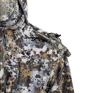 Veste à capuche en softshell camouflage pour homme, respirante, en polyester, pour la chasse, manches longues, automne - Product Image 5