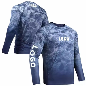 Camisa de Pesca con Capucha de Manga Larga para Hombre, Logotipo Personalizado, Impresión Digital, Protección UV50, Secado Rápido, 100% Poliéster, Estampado de Leopardo - Product Image 3