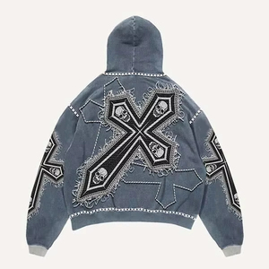 Sudadera con Capucha Térmica Extra Grande de Invierno, 100% Algodón, Bordada, con Diseño 3D de Ángel Cupido, Multidiseño, Tipo Canguro, de Alta Calidad - Product Image 5