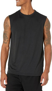 Wholesale Summer Casual Solid Blank Gym <b>Running</b> Sport Vest <b>Singlet</b> Men's Tank Top 100% Cotton Knitted Oversized Breathable - Product Image 3