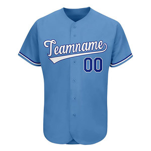 Service OEM, maillot de baseball personnalisé, polyester de haute qualité, vêtements de sport pour hommes, maillots de baseball à boutons pour adultes - Product Image 1