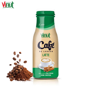 Coffret de 280 ml de café latte Arabica torréfié moyen Natura, faible en sucre, avec conception d'étiquette gratuite – Fournisseur VINUT - Product Image 1