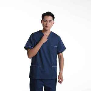 Tenues médicales d'hôpital en polyester, uniformes d'infirmière légers, vêtements professionnels pour le personnel infirmier - Product Image 5