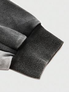 เสื้อฮู้ดดี้โอเวอร์ไซส์ผู้ชาย สไตล์สตรีทแวร์ลำลอง ใส่เล่นกีฬาได้ ผ้าคอตตอนหนานุ่ม ทรงหลวมไหล่ตก - Product Image 3