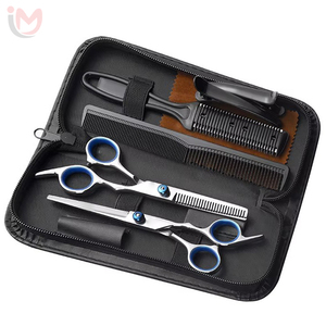 Ciseaux de coiffure professionnels en acier inoxydable de haute qualité, tranchants et sûrs, kits de barbier, couleur et taille personnalisables, pour usage en salon - Product Image 4