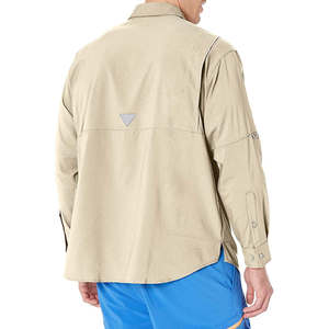 Camisa de Pesca para Hombre con Mangas Convertibles, Protección Solar UPF 50+, Malla Transpirable, Botones, Bolsillo con Cremallera, para Senderismo, Viajes y Camping - Product Image 2