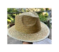 Chapeau de cow-boy classique en paille avec accessoire de tenue décontractée à bande noire pour les fêtes et les bars de restaurants à usage quotidien