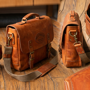 Sacs messagers en cuir véritable en gros – Sacs à bandoulière unisexes tendance - Product Image 4