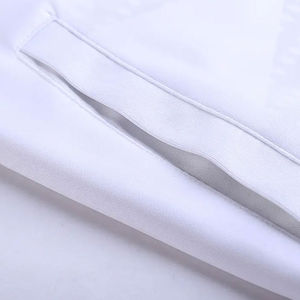 Precio al por mayor: Conjuntos deportivos unisex cálidos, transpirables, estampados o lisos, con cremallera y capucha, para correr, con franjas laterales, para equipos. - Product Image 3