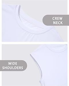 Camisetas sin mangas con capucha 100% algodón para hombre OEM, camisetas de gimnasio sin mangas transpirables con logo personalizado, chaleco RTS, camiseta sin mangas para niños para entrenamiento - Product Image 6