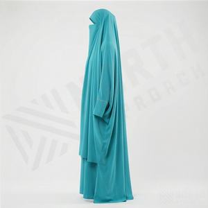 Abaya Kimono OEM 2025 pour femmes musulmanes, en tissu polyester épais, doux et très extensible, col en V, manches longues, ornée de perles, longueur cheville - Product Image 3
