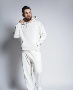 SIMURA FASHION's Men's Cropped Zip-up <b>Sweatshirt</b> Cotton/Polyester Blend Comfortable Customizable Custom Logo <b>Embroidery</b> - Product Image 5