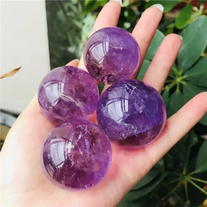 Natural High Quality Amethyst Eco-Friendly Polished <b>Sphere</b> Feng Shui Energy Healing Stone Crystal <b>Ball</b> Home Decoration - Product Image 6