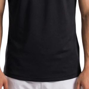 T-shirt de compression noir slim fit pour homme – Extensible, respirant, idéal pour la gym et l'entraînement – Vêtements de performance – Vente en gros OEM/ODM - Product Image 5