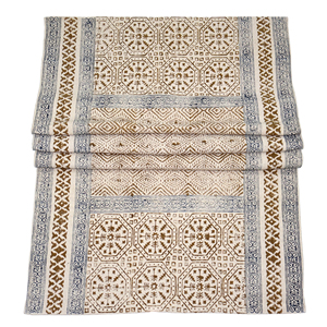 Alfombra Étnica de Algodón Hecha a Mano, Tejido Plano Estampado, Decoración Boho para el Hogar, Patrón Geométrico, Antideslizante, Ecológica, Apta para Mascotas - Product Image 5
